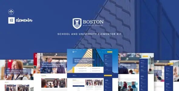 Boston – School & University Elementor Template Kit